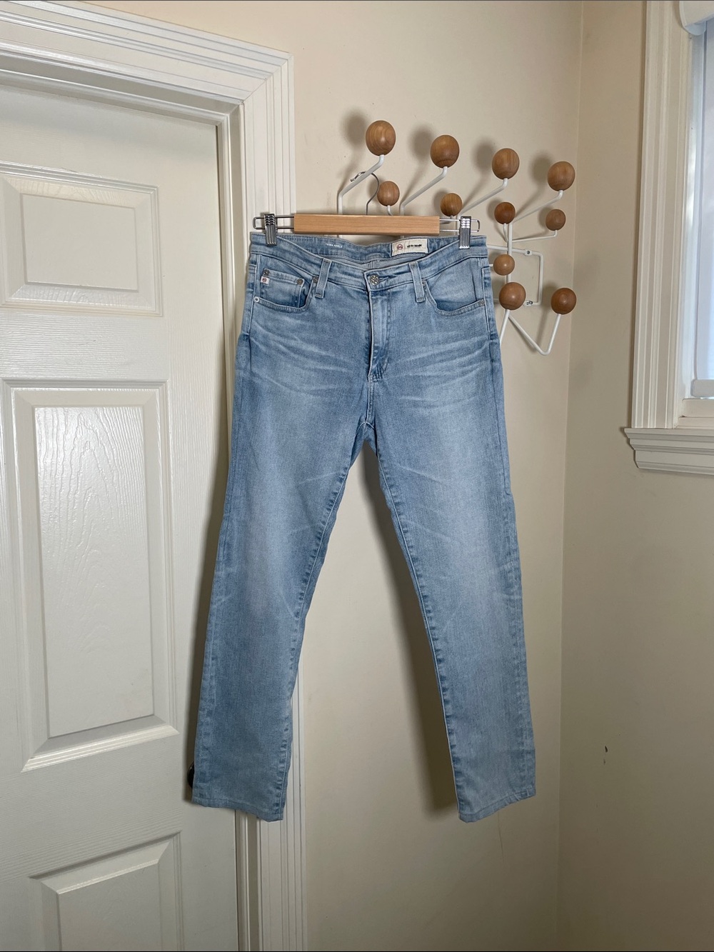 Ag Adriano Goldschmied Prima Ankle Slim Jeans Light Blue  29x25